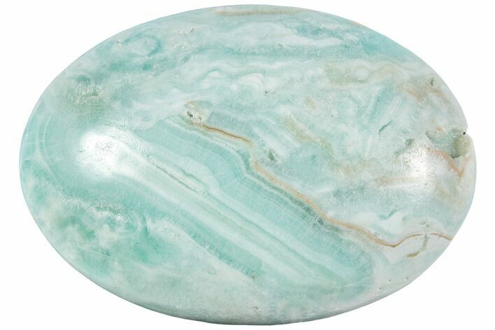Polished Blue Caribbean Calcite Stone #221327
